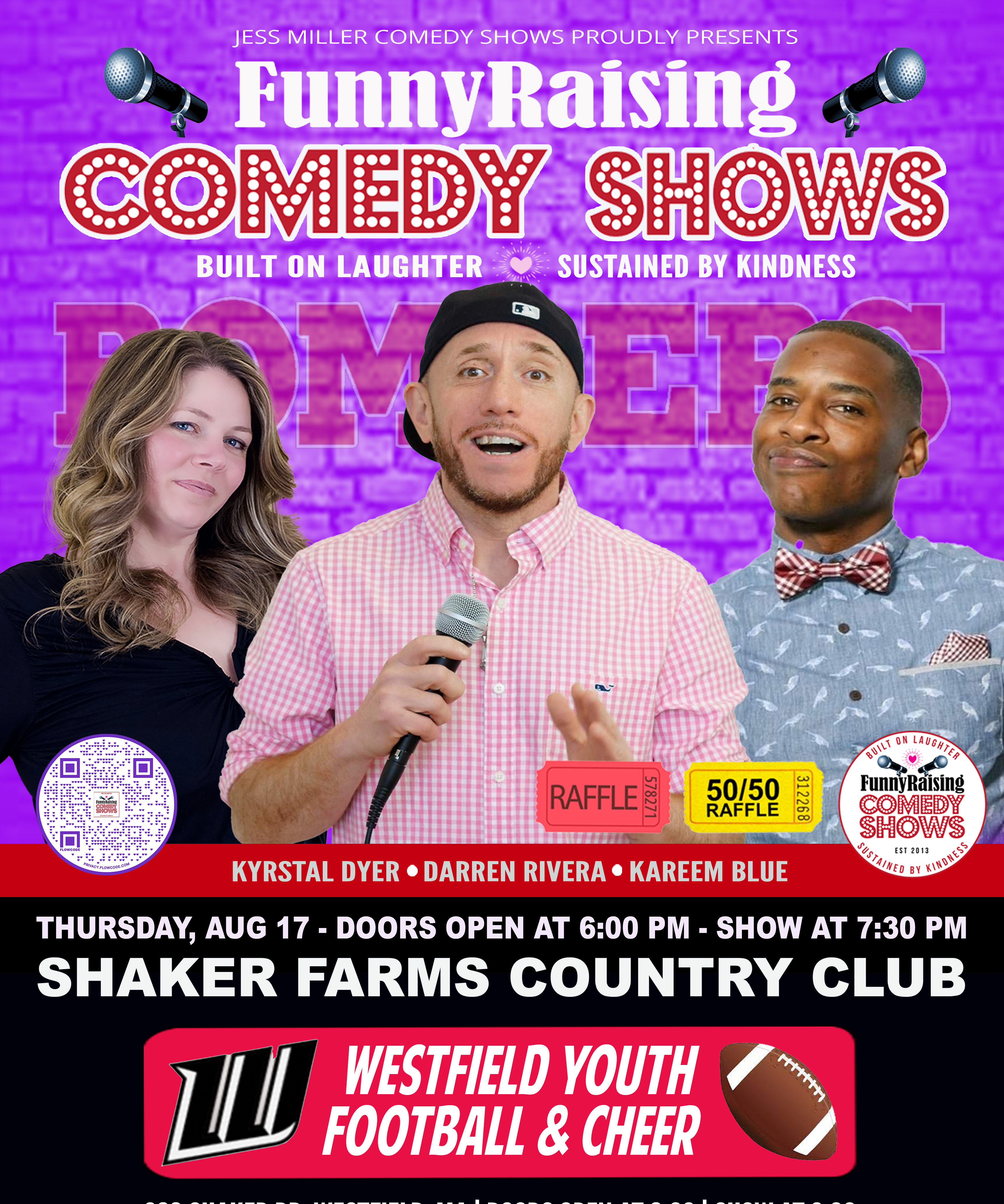 FunnyRaising Comedy Show for Westfield Youth Football & Cheer
